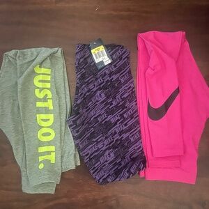 Nike Lot of 3 Leggings-SMALL with TAGS